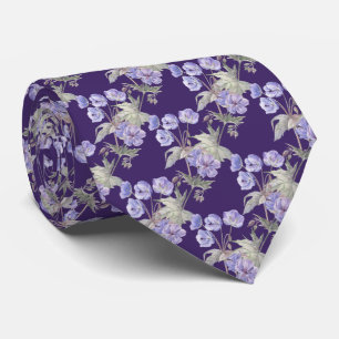 Cravate Nœud papillon lavande violet floral
