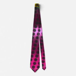 Cravate NŒUDS DELTIC SOLEIL GOTHIQUE Rose Fuchsia Gemme