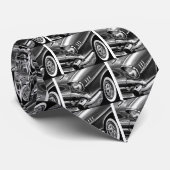 Cravate Noir 1957 et blanc de Bel Air de Chevrolet (Roulé)