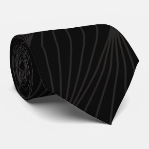 Cravate Noir Abstrait