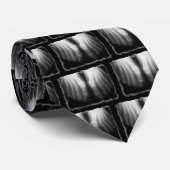 Cravate Noir animal et blanc squelettiques humains de (Roulé)