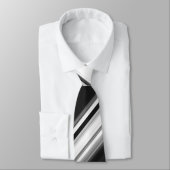 Cravate noir & blanc (Attaché)