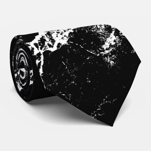 Cravate Noir blanc (Roulé)