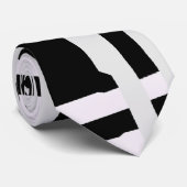 Cravate noir & blanc (Roulé)