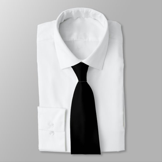 Cravate Noir Blanc Monogramme Initiales Mariage Salle form (Attaché)