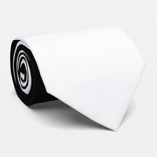 Cravate noir-blanc -zweifarbig à deux tons - schwarz-weiß (Roulé)