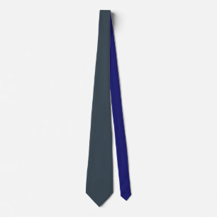 Cravate Noir Charbon Uni Teinte Bleu Minuit Minimaliste