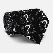 Cravate Noir de question (Roulé)