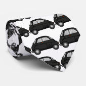 Cravate noir d'isetta (Roulé)