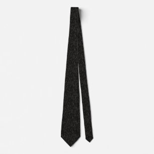 Cravate noir en cuir Faux texturé noir