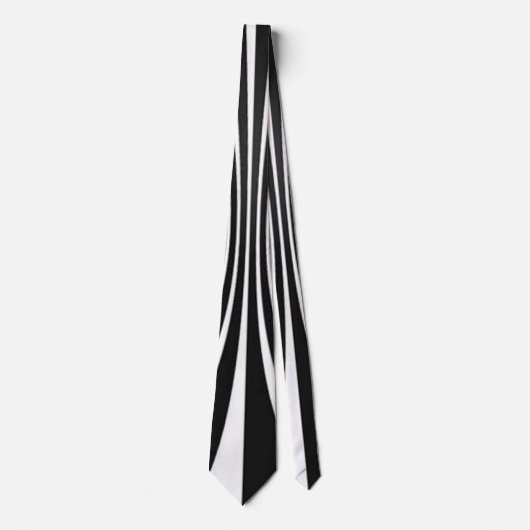 Cravate Noir et blanc (Devant)