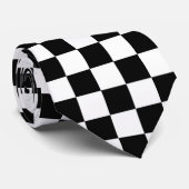 Cravate Noir et blanc (Roulé)