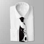 Cravate Noir et blanc (Attaché)