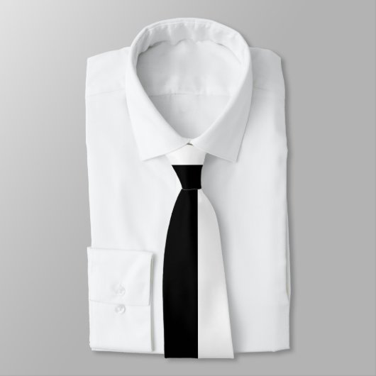 Cravate Noir et blanc (Attaché)
