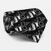 CRAVATE NOIR ET BLANC D'APPAREIL-PHOTO DE VISION DE RAYON (Roulé)