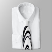Cravate Noir et blanc moderne (Attaché)