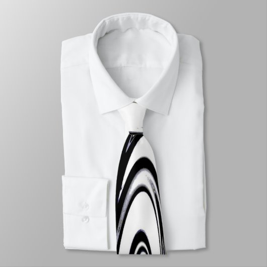 Cravate Noir et blanc moderne (Attaché)