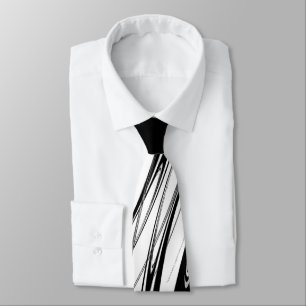 Cravate Noir et blanc moderne