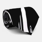 Cravate Noir et blanc moderne (Roulé)
