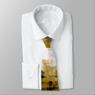 Cravate Noir et blanc or