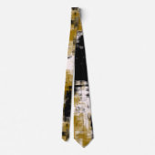 Cravate Noir et blanc or (Dos)