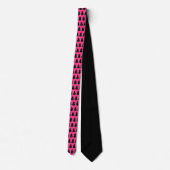 Cravate Noir et Fuchsia (Dos)