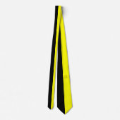 Cravate Noir et Jaune Couleur Partagée (Dos)