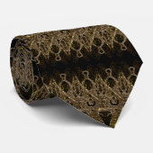 Cravate noir et or - Choisissez vos couleurs (Roulé)