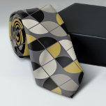 Cravate Noir et or - Motif MCM<br><div class="desc">Une simple frontière motif mi-lune. Vous pouvez modifier les couleurs dans la zone de conception avancée.</div>