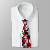 Cravate Noir et rouge (Attaché)