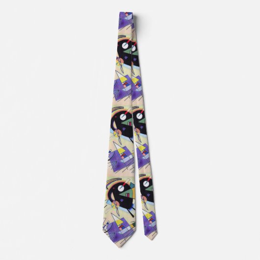 Cravate Noir et Violet - Kandinsky (Devant)
