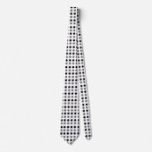 Cravate Noir Gris pois (Devant)