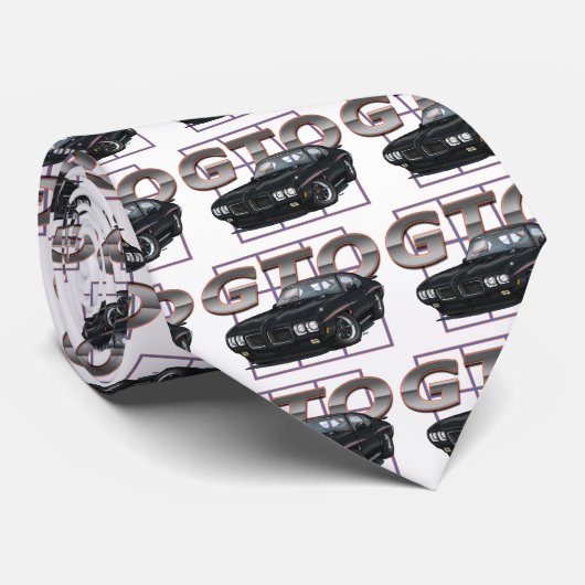 Cravate Noir GTO 1970 (Roulé)