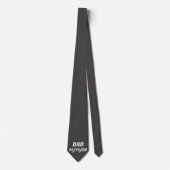 Cravate Noir Homme avec initial, Personnalisé DAD  (Devant)