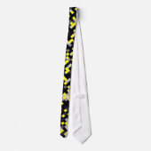 Cravate Noir/jaune/CRAVATE Checkered grise/blanche de (Dos)