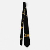 Cravate Noir Kintsugi Ancien Kintsukuroi (Dos)