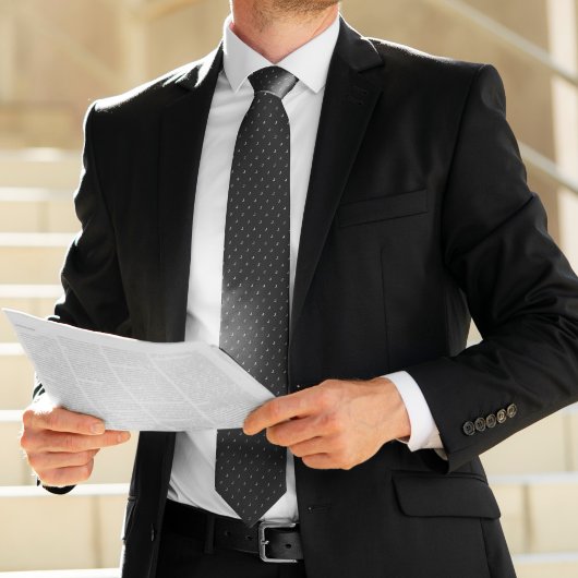 Cravate Noir monogramme