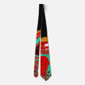 Cravate Noir, Or, Bourgogne, Marbre (Dos)