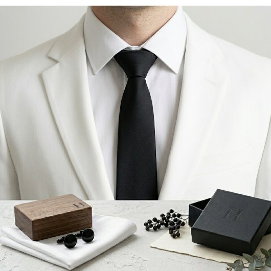 Cravate Noir pur