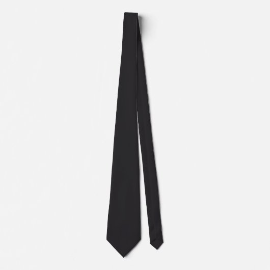Cravate Noir Raisin Couleur Uni (Devant)