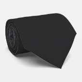 Cravate Noir Raisin Couleur Uni (Roulé)