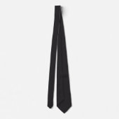 Cravate Noir Raisin Couleur Uni (Dos)