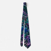 Cravate Noir rose Turquoise Cosmique Abstrait Fluide Nebul (Dos)