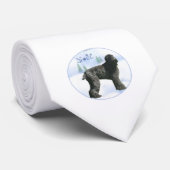 Cravate Noir russe Terrier Noel (Roulé)