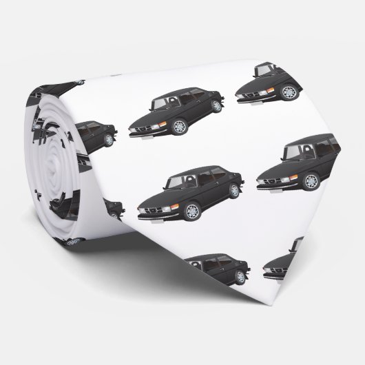 Cravate Noir Saab 99 (Roulé)