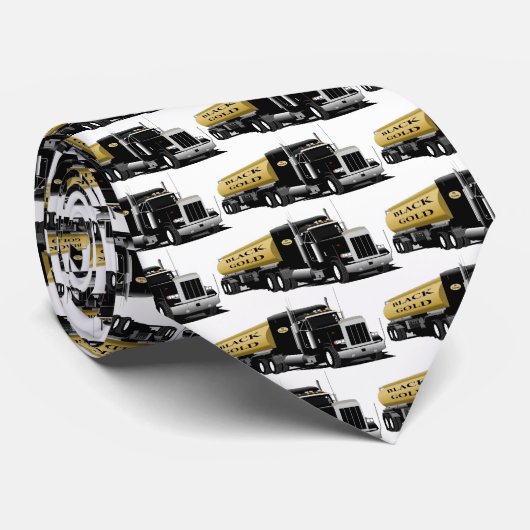 Cravate Noir semi (Roulé)