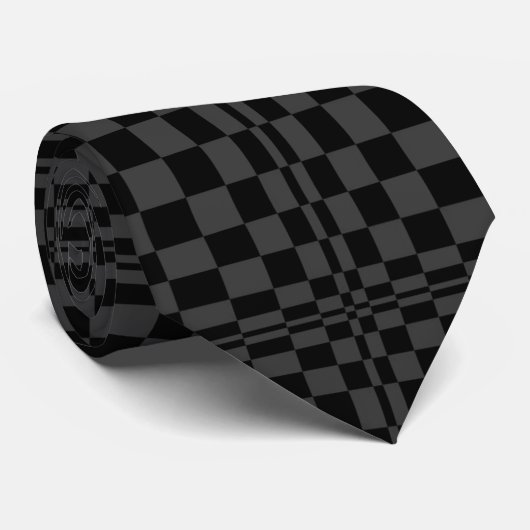 Cravate Noir sur l'art op noir (Roulé)
