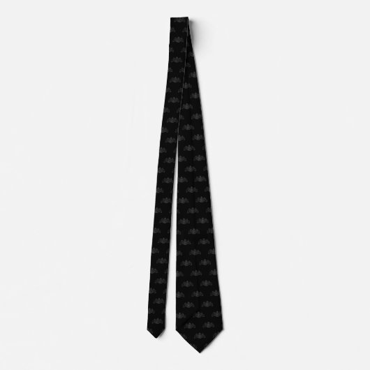 Cravate Noir sur Lion noir Unicorn Emblem Tuxedo (Dos)