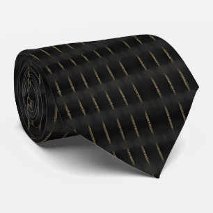 Cravate noire Boho Élégante cravate classique