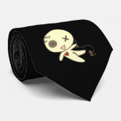 Cravate noire cool de Pin (Roulé)